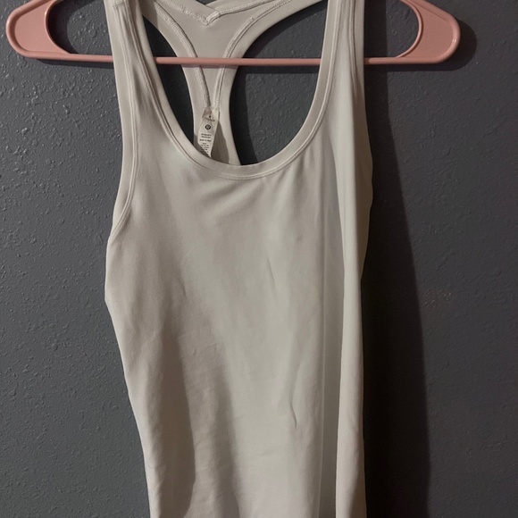 Lululemon white racer back top nulu - Picture 1 of 2